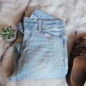 American Eagle Jeggings w Stitching Detail